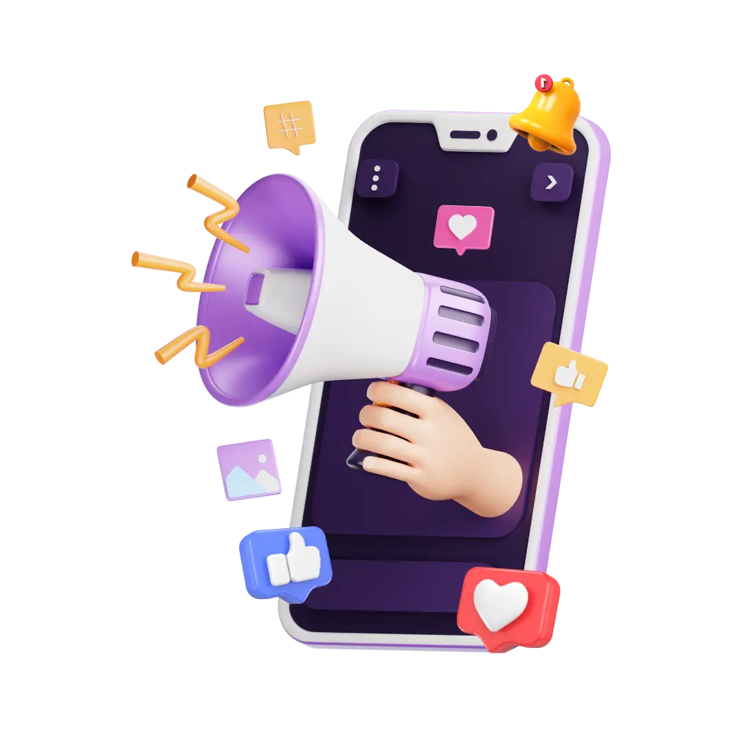 Social Media Marketing Illustration